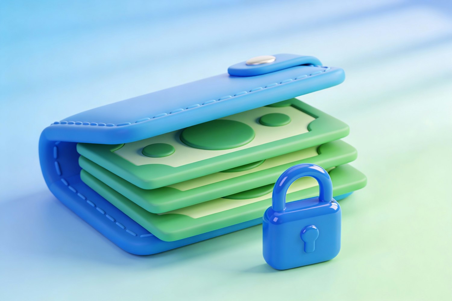 A person actively protecting their digital financial accounts, symbolizing the importance of strong passwords and two-factor authentication.